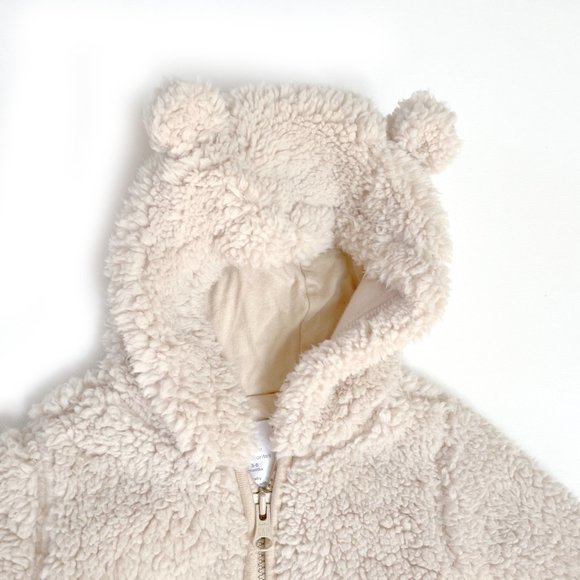 NWOT Baby GAP Sherpa Bear One-Piece - Picture 2 of 3